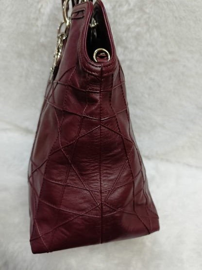 Dior Granville Cannage Lambskin Maroon SHW 2011