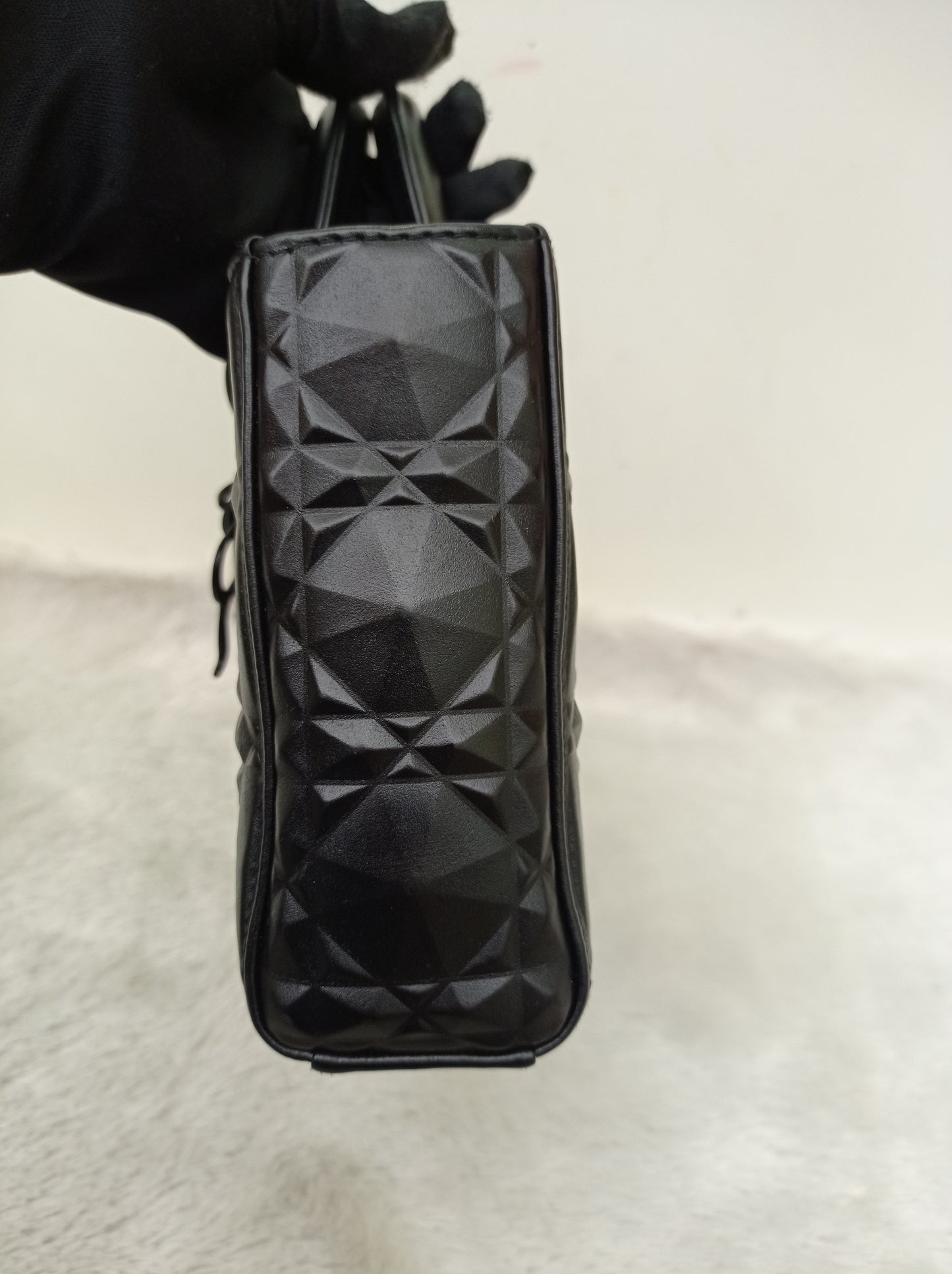 Dior Lady D'Joy Medium Cannage Diamond All Black 2022