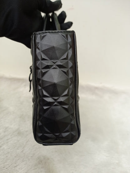 Dior Lady D'Joy Medium Cannage Diamond All Black 2022