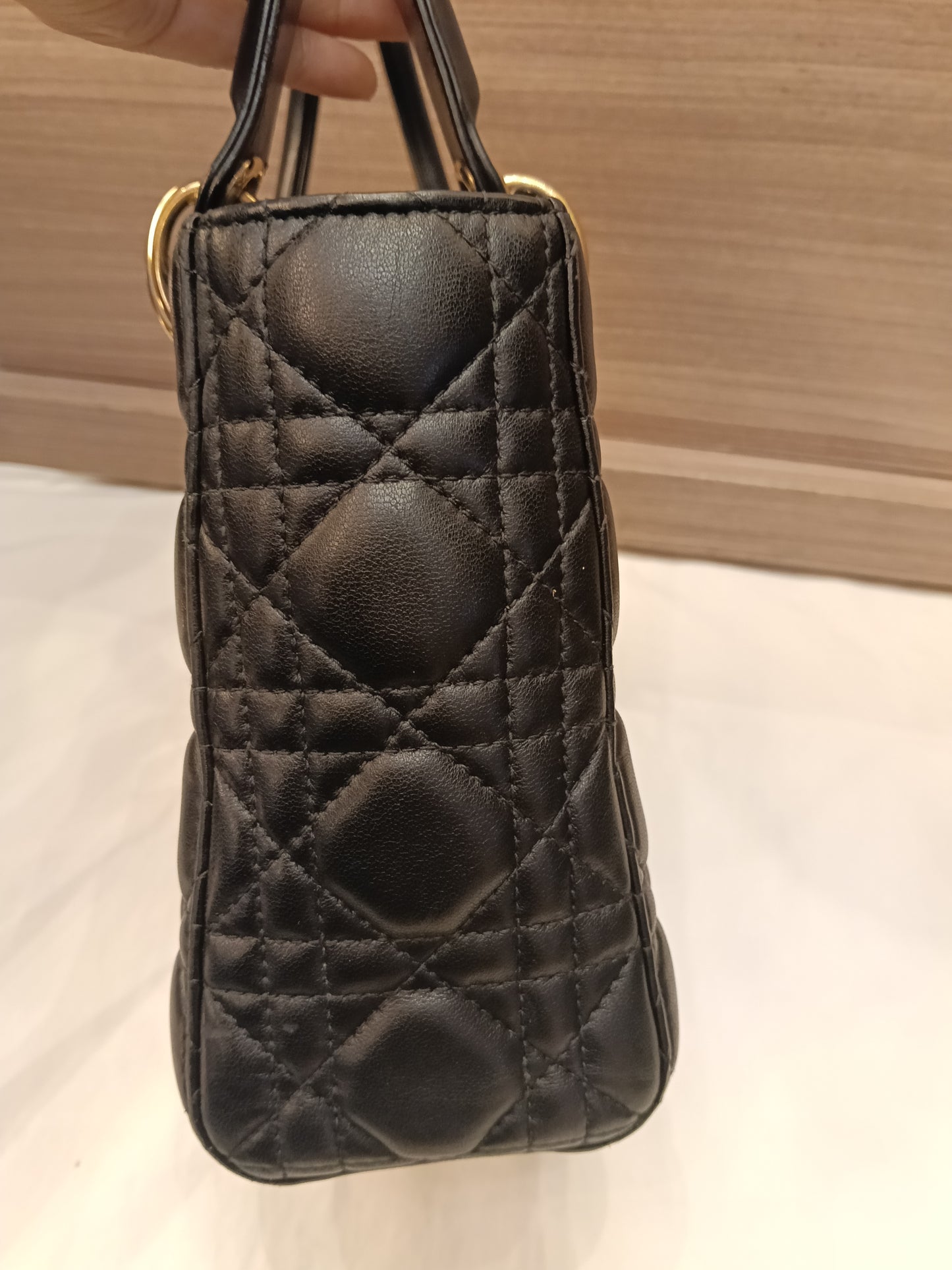 Lady Dior Small Lamb Black GHW 2019