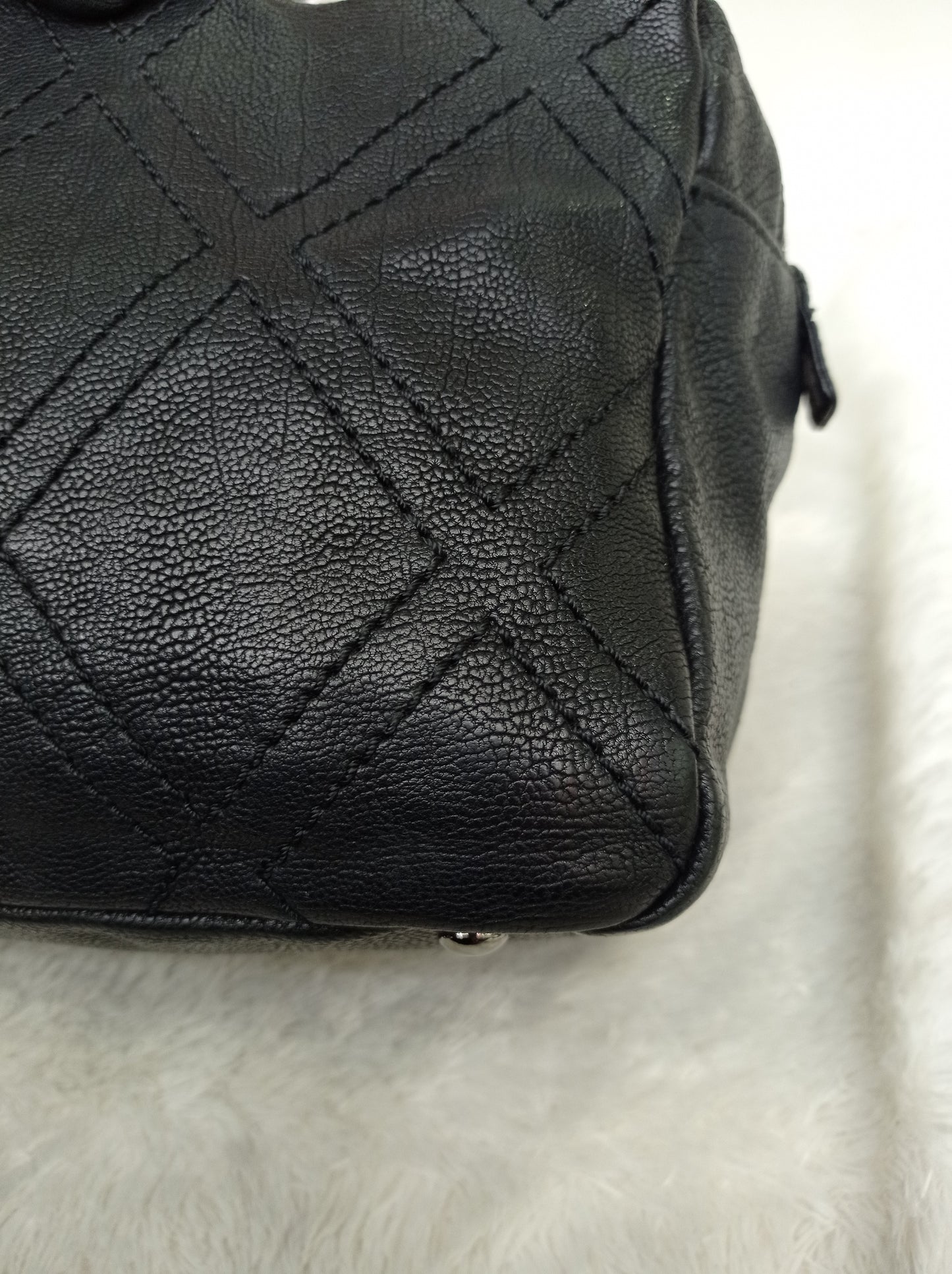 Chanel Tote Diamond Stitch Small Caviar Black SHW #10