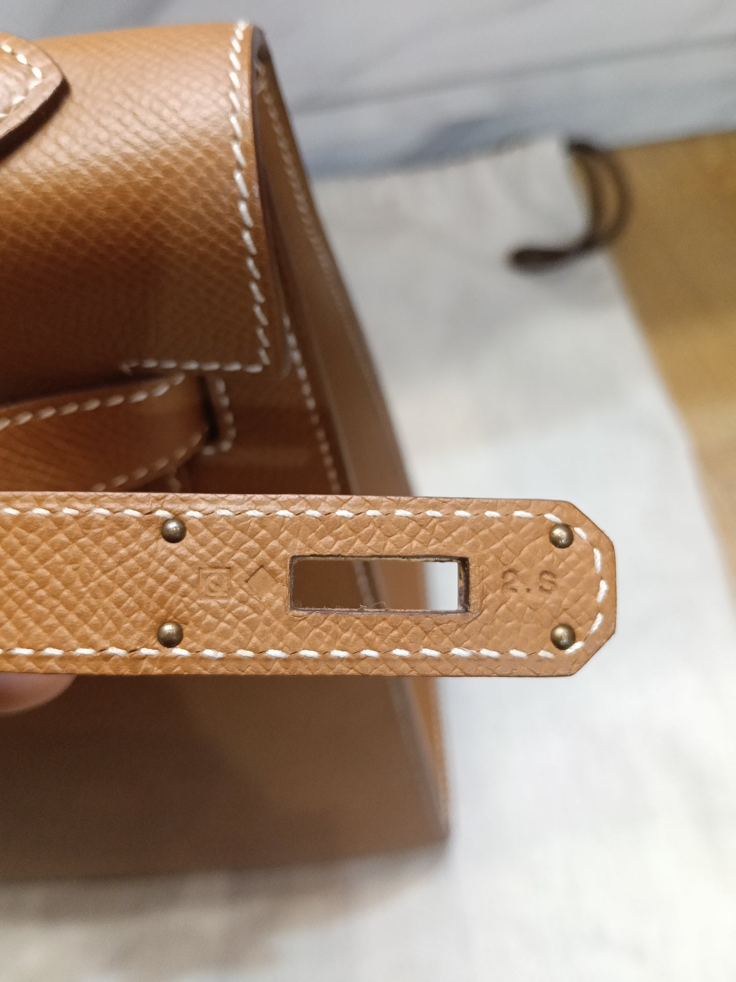 K32 Epsom Sellier Gold GHW #Q square