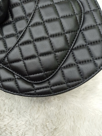 *NEW* Chanel 22S Large Heart Bag Lamb Black LGHW 2025 (CHIP)