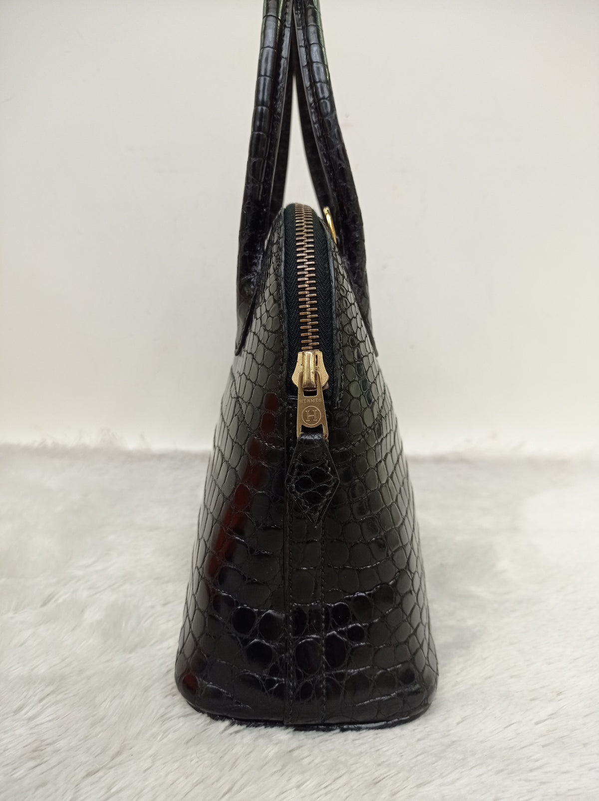 Bolide 27 Croco Porosus Black GHW #W circle