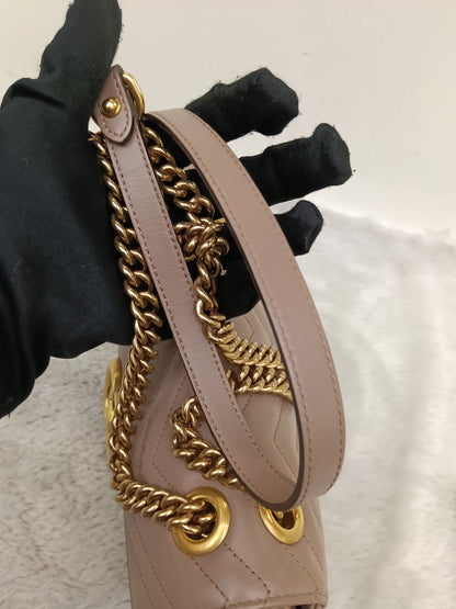 Gucci Marmont Small Nude GHW