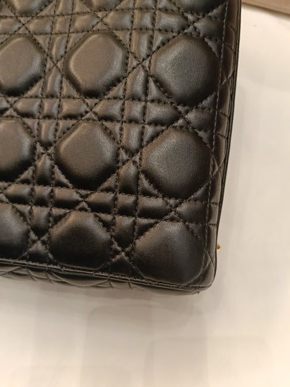 Lady Dior Small Lamb Black GHW 2019