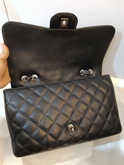 Chanel Jumbo Caviar Black SHW SF #13