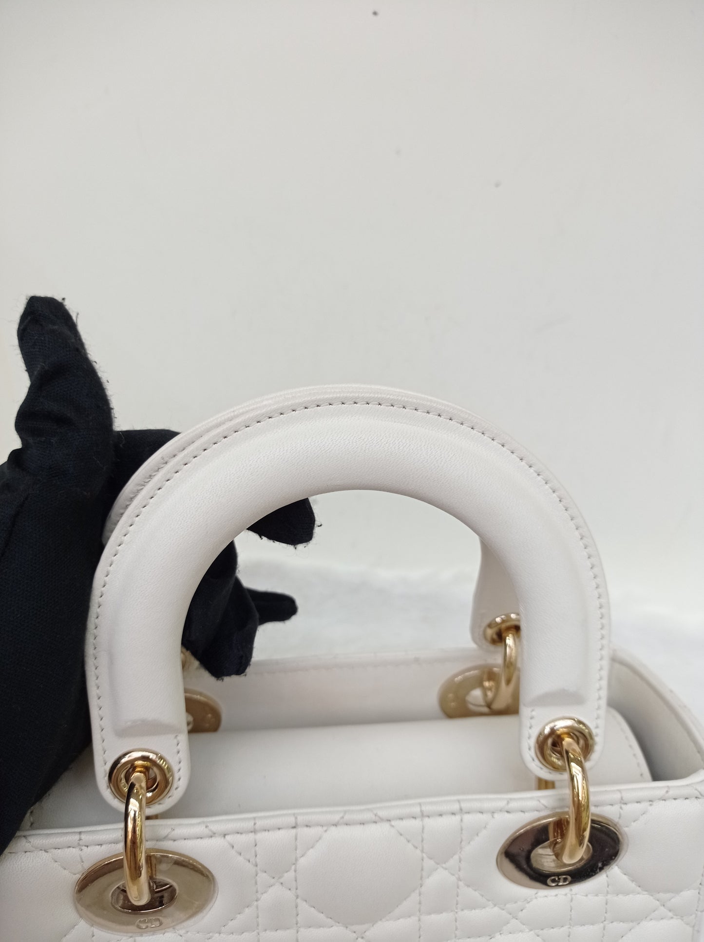 Lady Dior Small Lamb White LGHW 2019