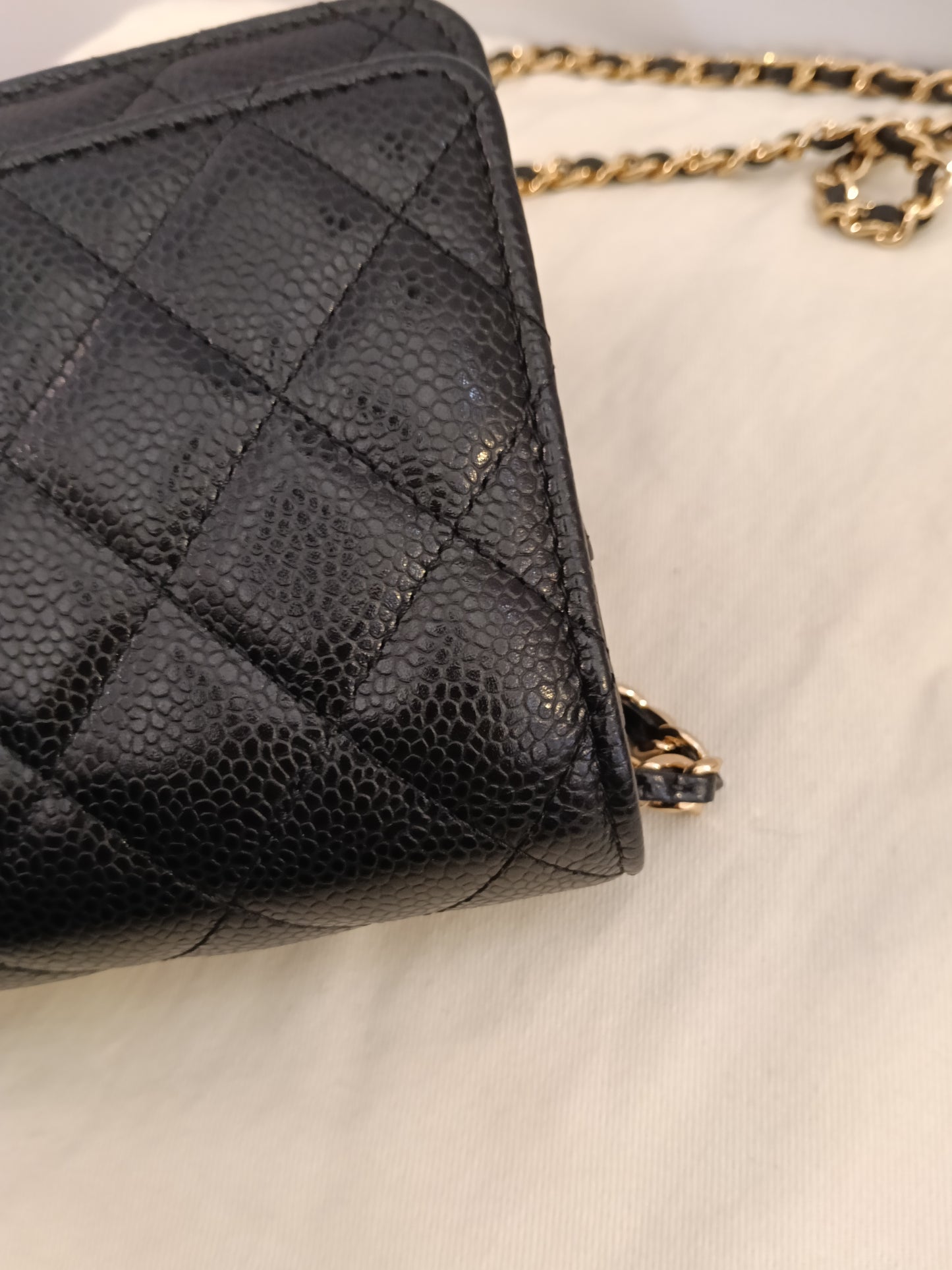 Chanel WOC Caviar Black GHW #29