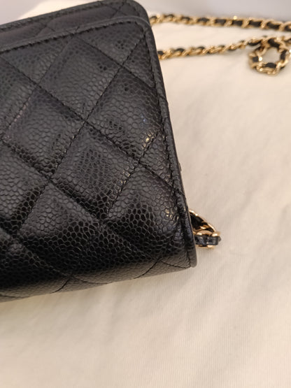 Chanel WOC Caviar Black GHW #29