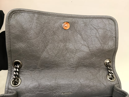 YsL Niki Medium Calfskin Grey RHW 2018