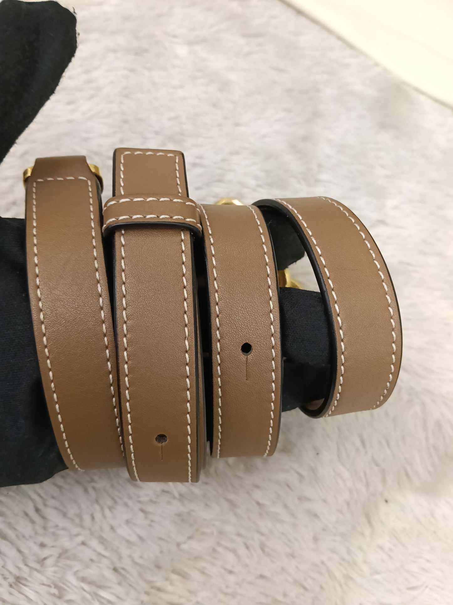 Loewe Puzzle Small Grained Sand Mink GHW 2020