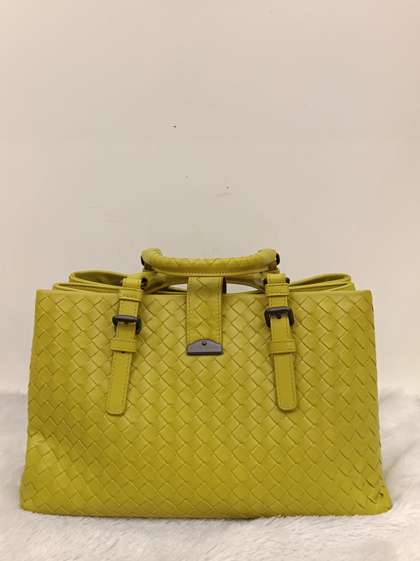 Bottega Veneta Roma Tote Small Lime RHW