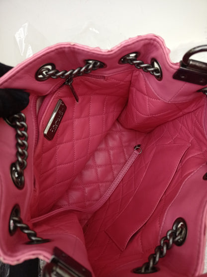 Chanel Urban Luxury Drawstring Backpack Python Pink RHW #22