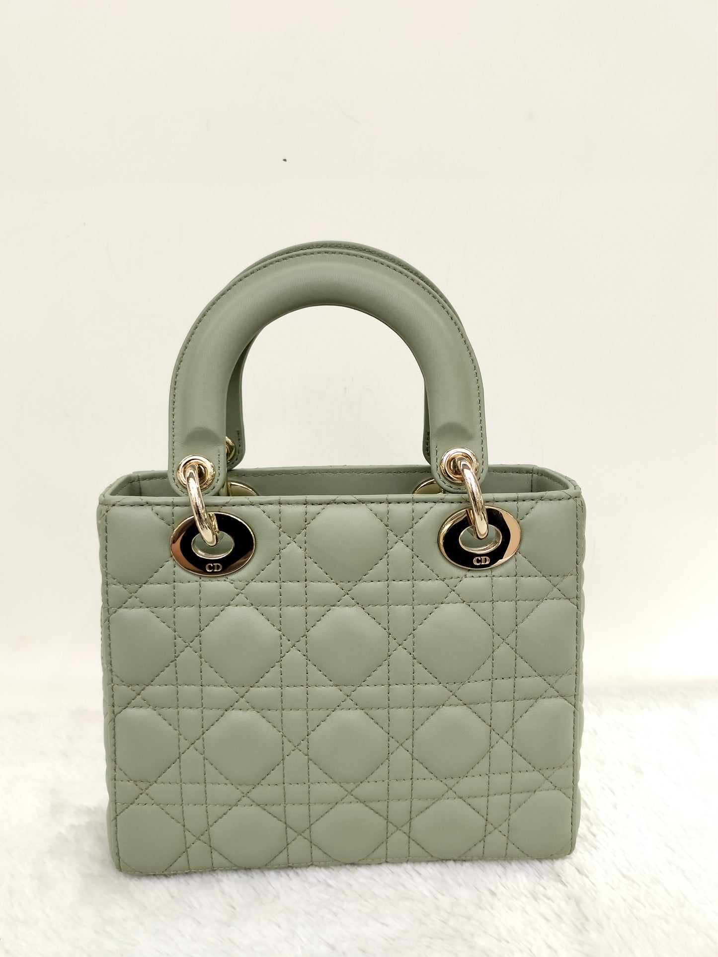 Lady Dior Small Lamb Sage GHW 2023