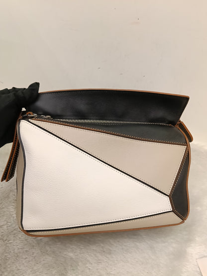 Loewe Puzzle Small Craft Light Oat Black SHW 2021