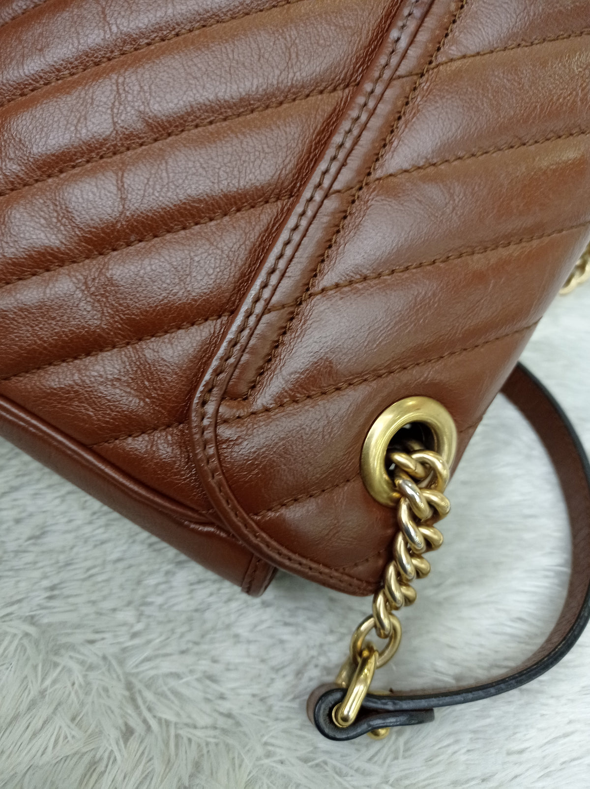 Gucci Marmont Small Brown GHW