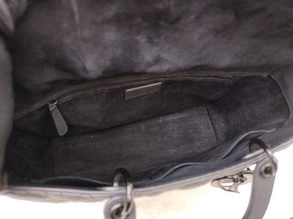 Lady Dior Large Ultra Matte All Black 2019