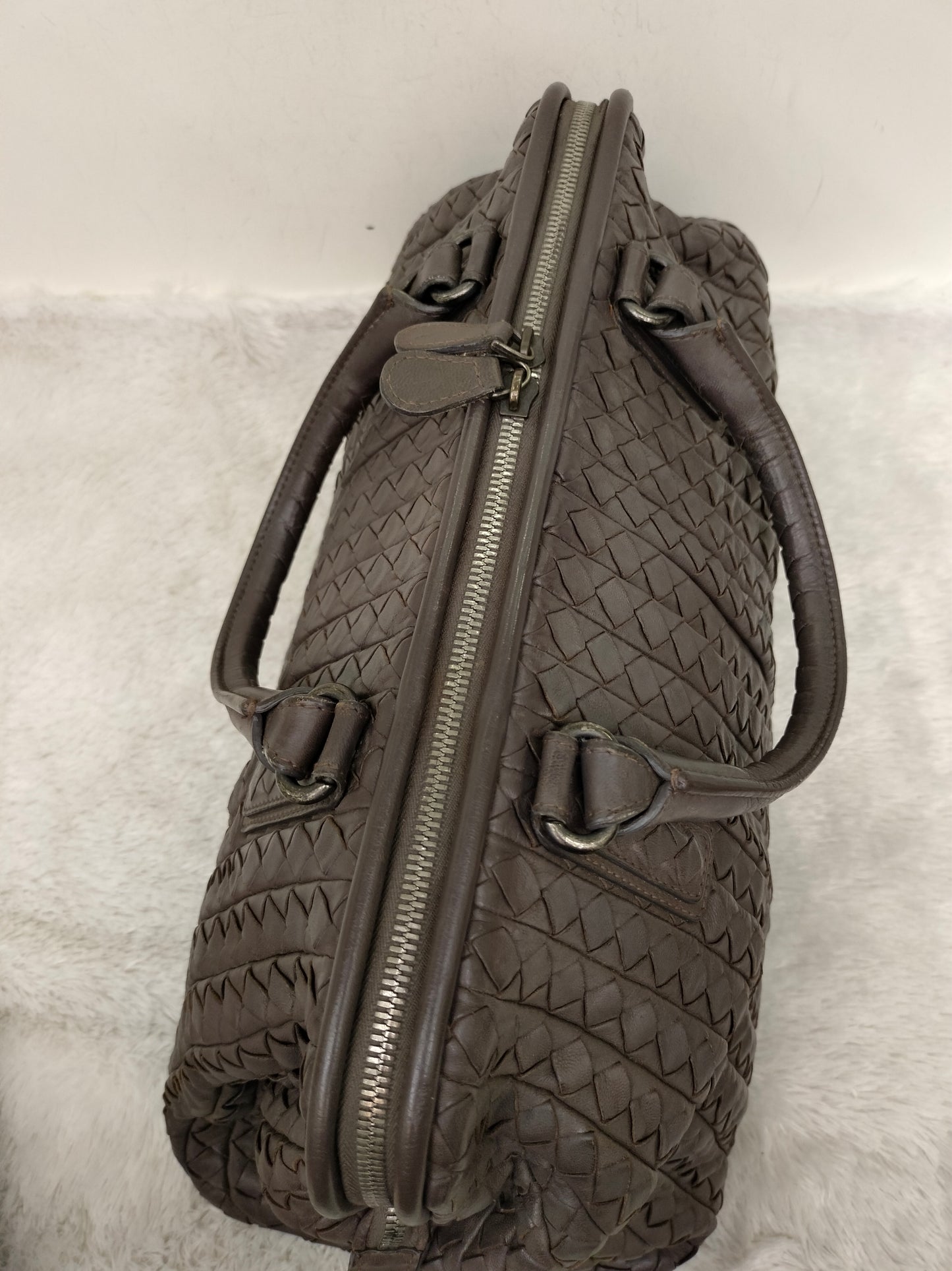 Bottega Veneta Intrecciato Doctor Bag Dark Grey RHW 2009