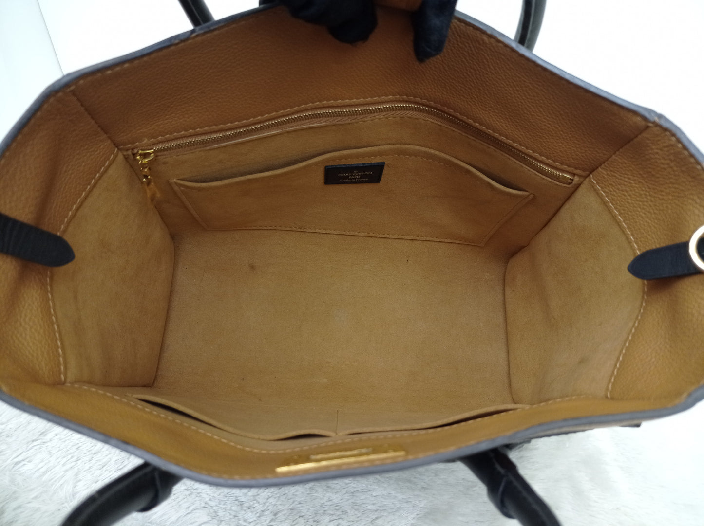 LV On My Side MM Monogram Grained Noir Brown 2019