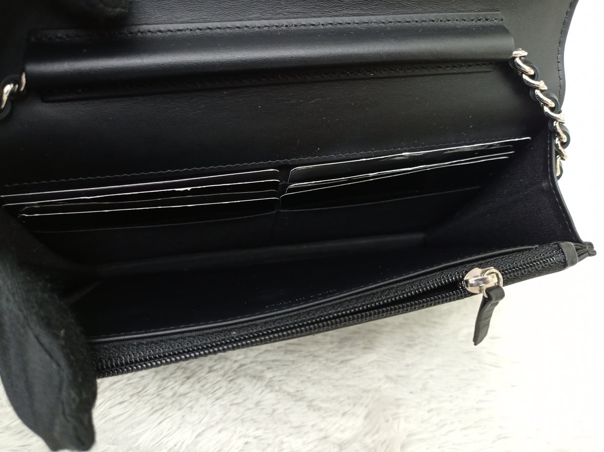 Chanel WOC Boy Patent Black SHW #20