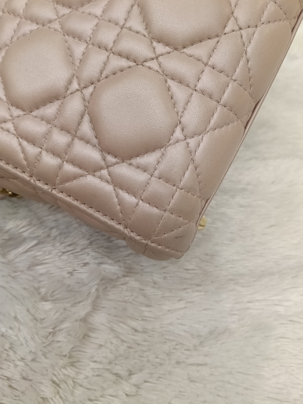 Lady Dior Mini Lamb Blush GHW 2017