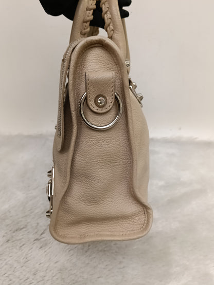Balenciaga Small City Edge Beige SHW 2018