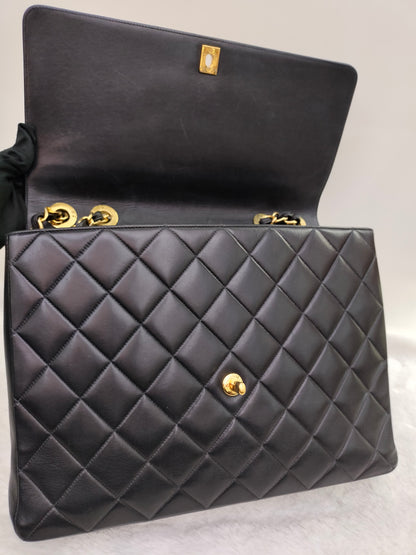 Chanel Maxi Lamb Vintage Black GHW SF #2