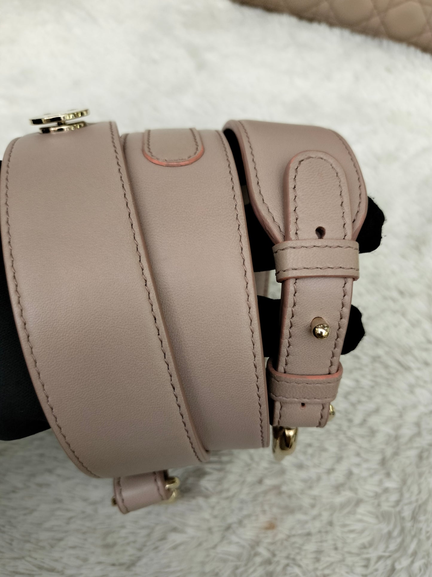 Lady Dior Small Lamb Taupe GHW 2018