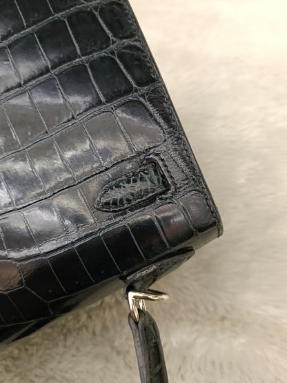 K25 Croco Niloticus Vert Rousseu PHW #B