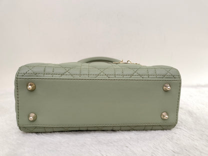 Lady Dior Small Lamb Sage GHW 2023