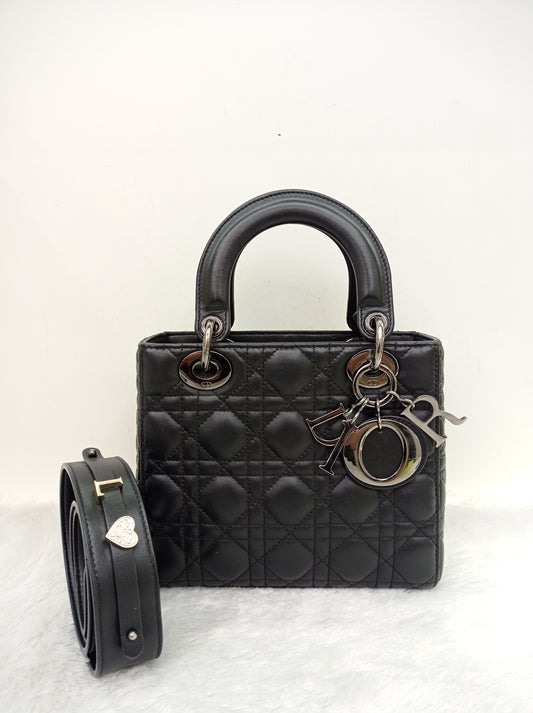 Lady Dior Small Lamb Black RHW 2021