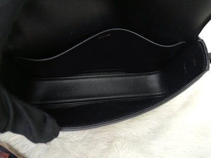 Celine Triomphe Shoulder Calfskin Black GHW 2022