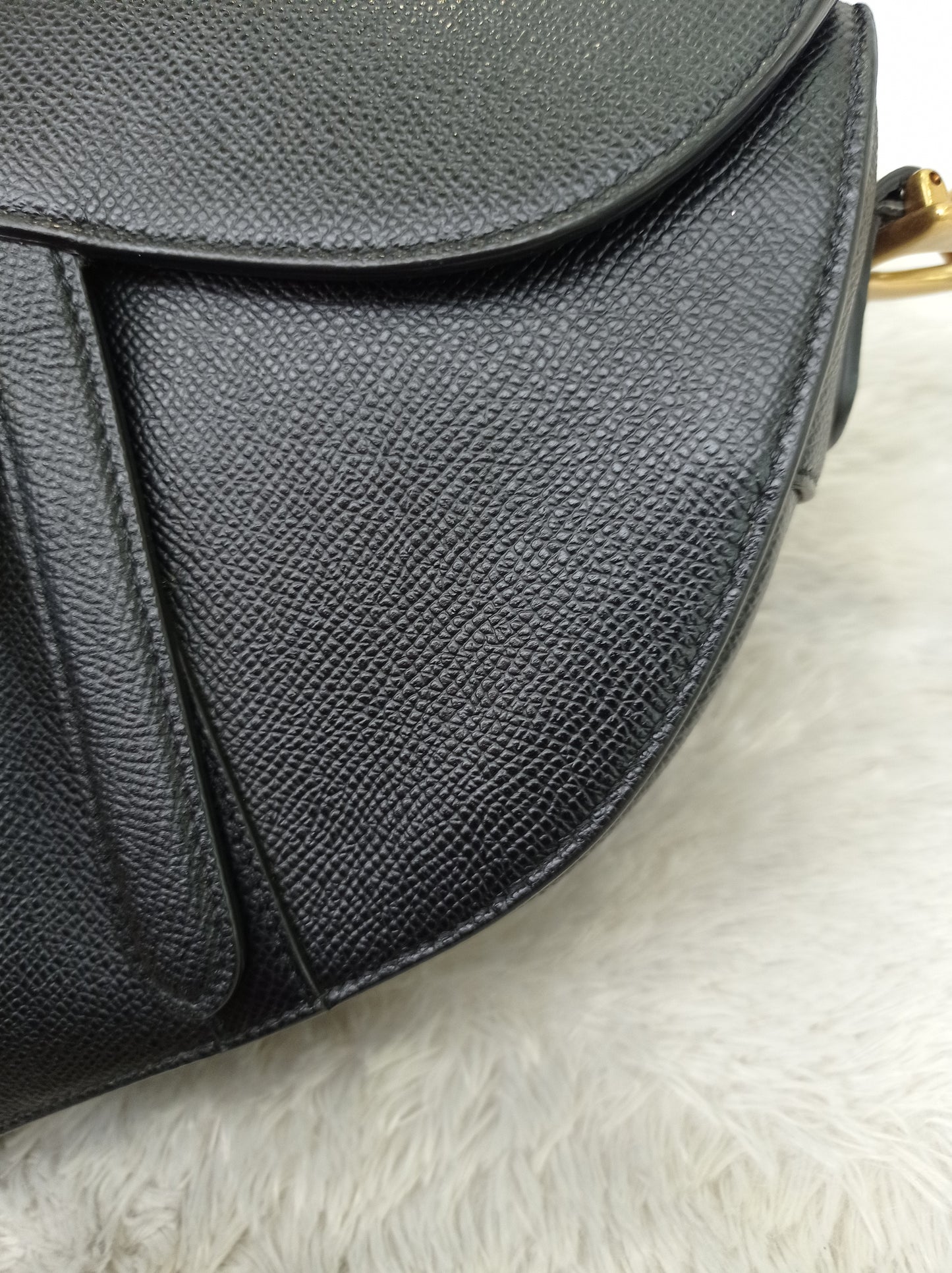 Dior Saddle Medium Grained Black GHW 2021