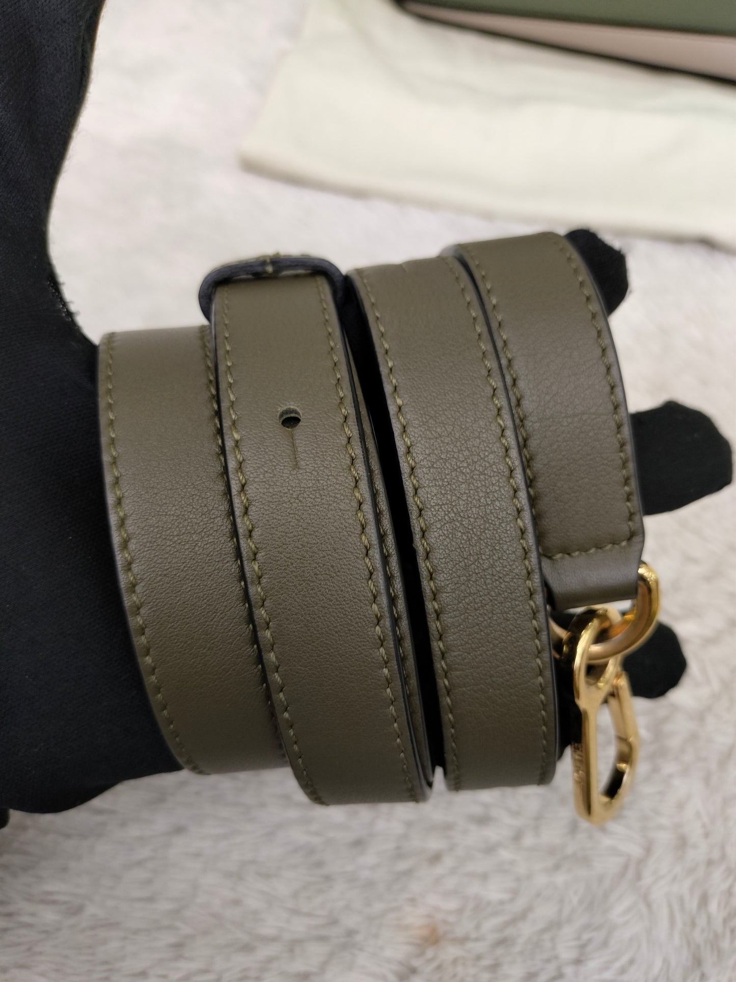 Loewe Puzzle Small Green Olive Oak GHW 2022