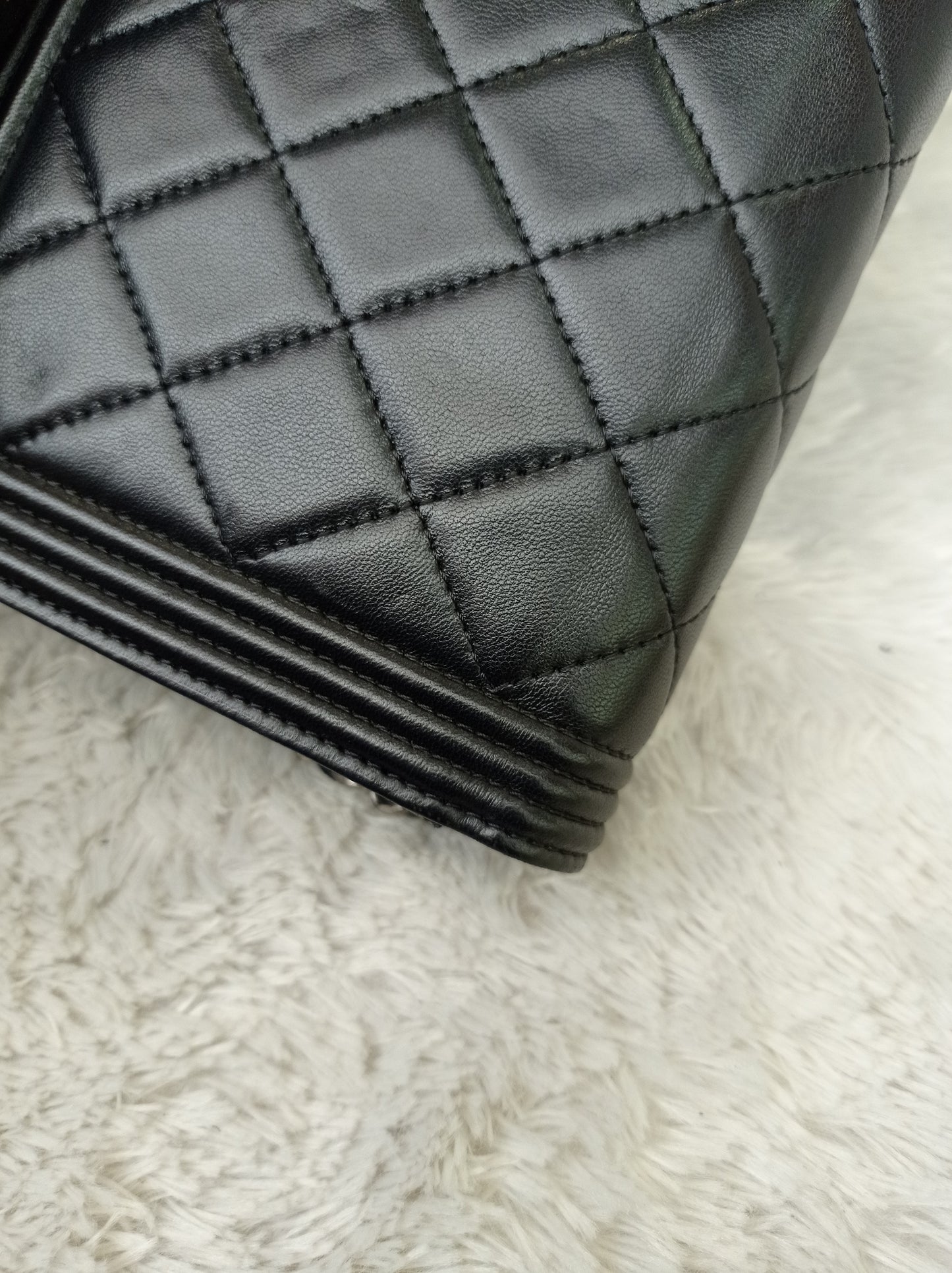 Chanel Boy WOC Lamb Black RHW #20