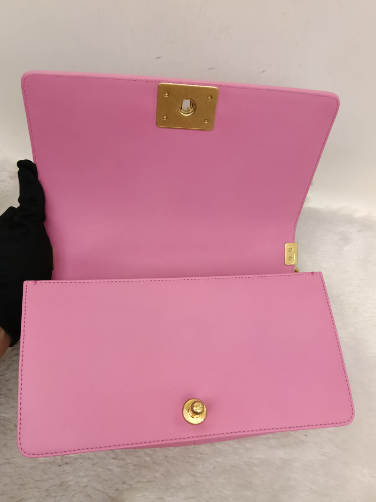Chanel Boy 25 Lamb Pink GHW #26