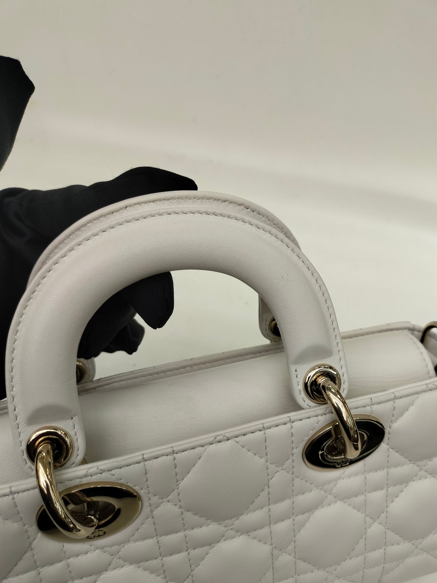 Dior D'Joy Small Lamb White GHW 2022