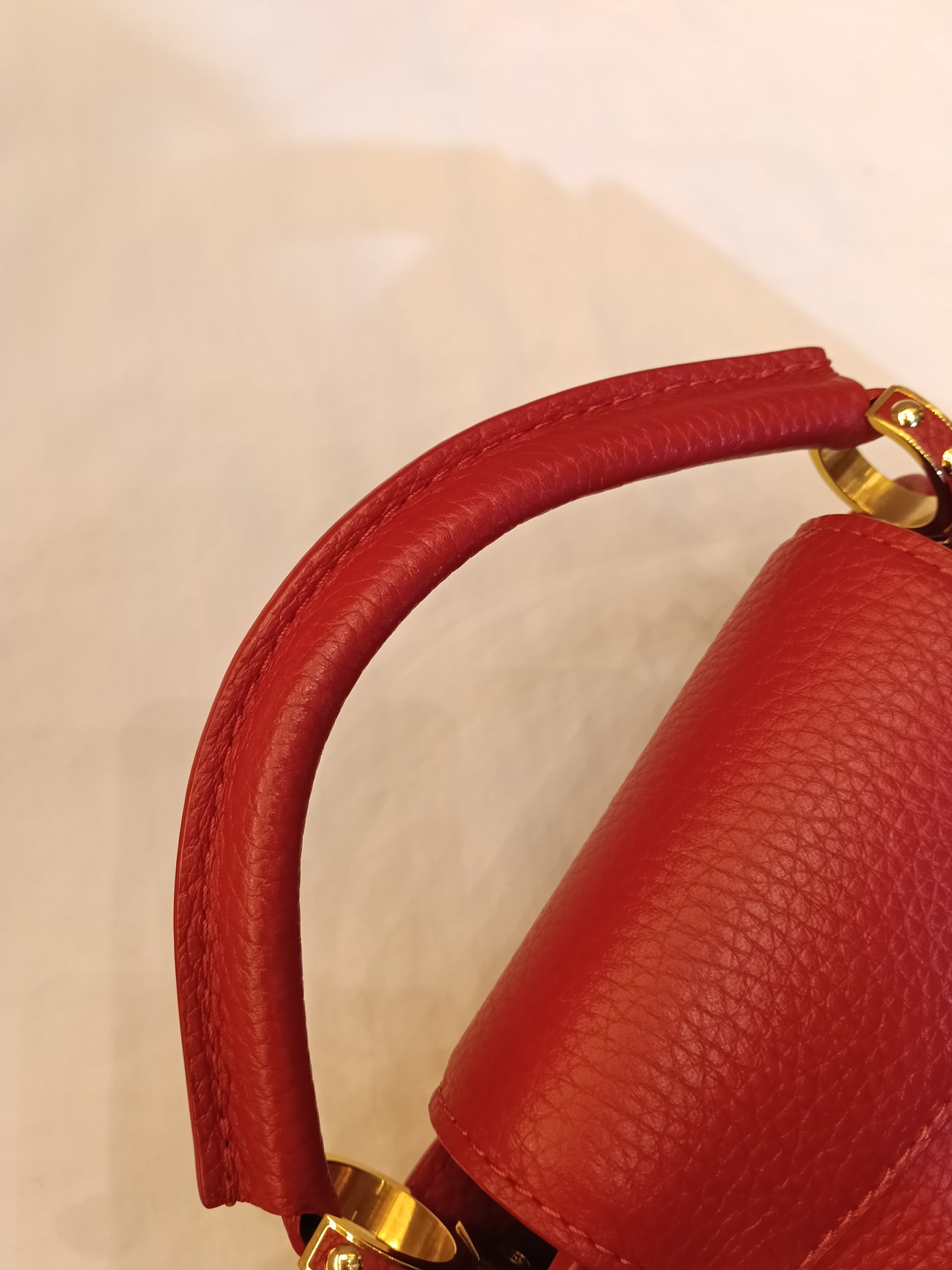 LV Capucines Mini Taurillon Scarlet 2020