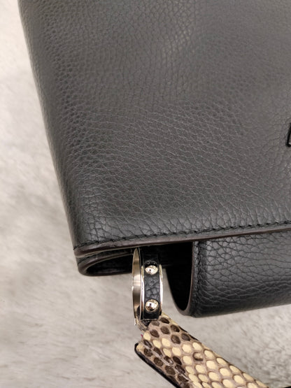 LV Capucines BB Black Handle Python 2018