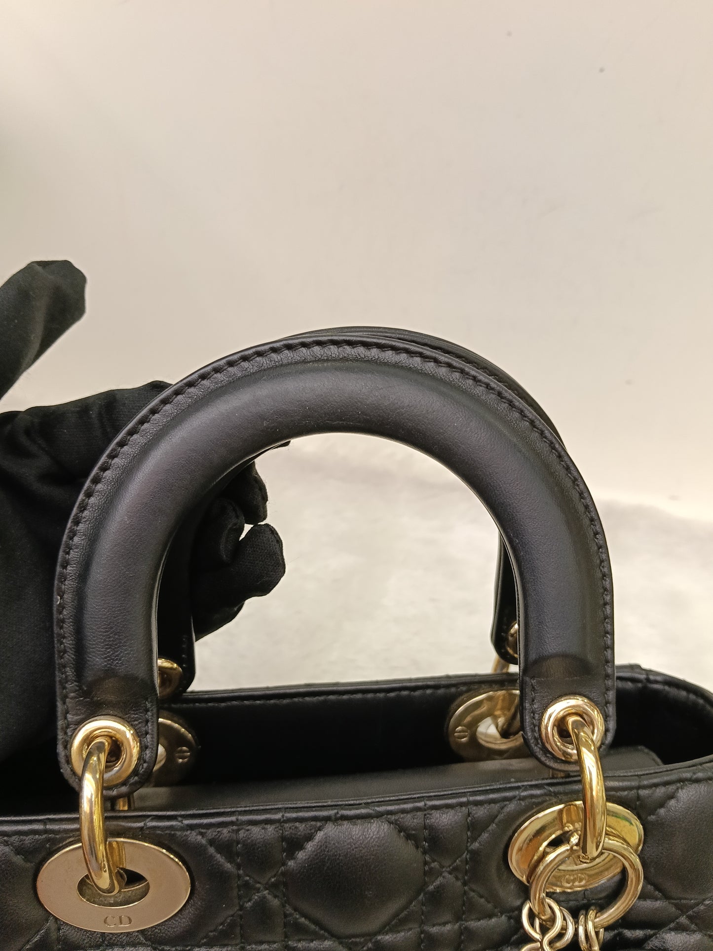 Lady Dior Small Lamb Black GHW 2018