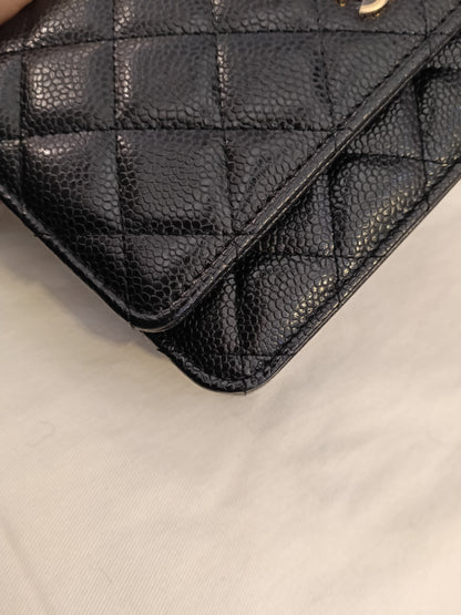 Chanel WOC Caviar Black GHW #29