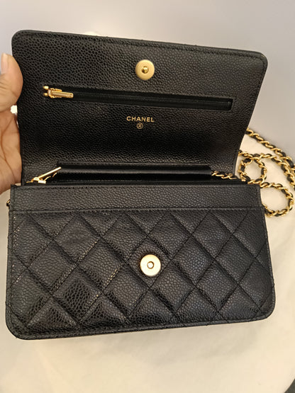 Chanel WOC Caviar Black GHW #29