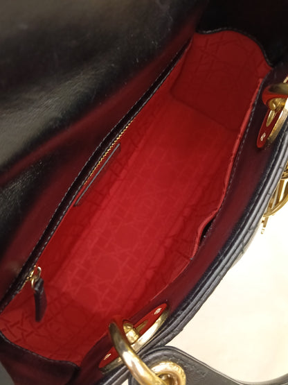 Lady Dior Small Lamb Black GHW 2018