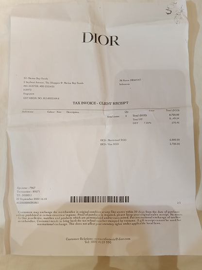 Lady Dior Mini Patent Nude GHW 2022