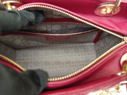 Lady Dior Medium Lamb Wine GHW 2017