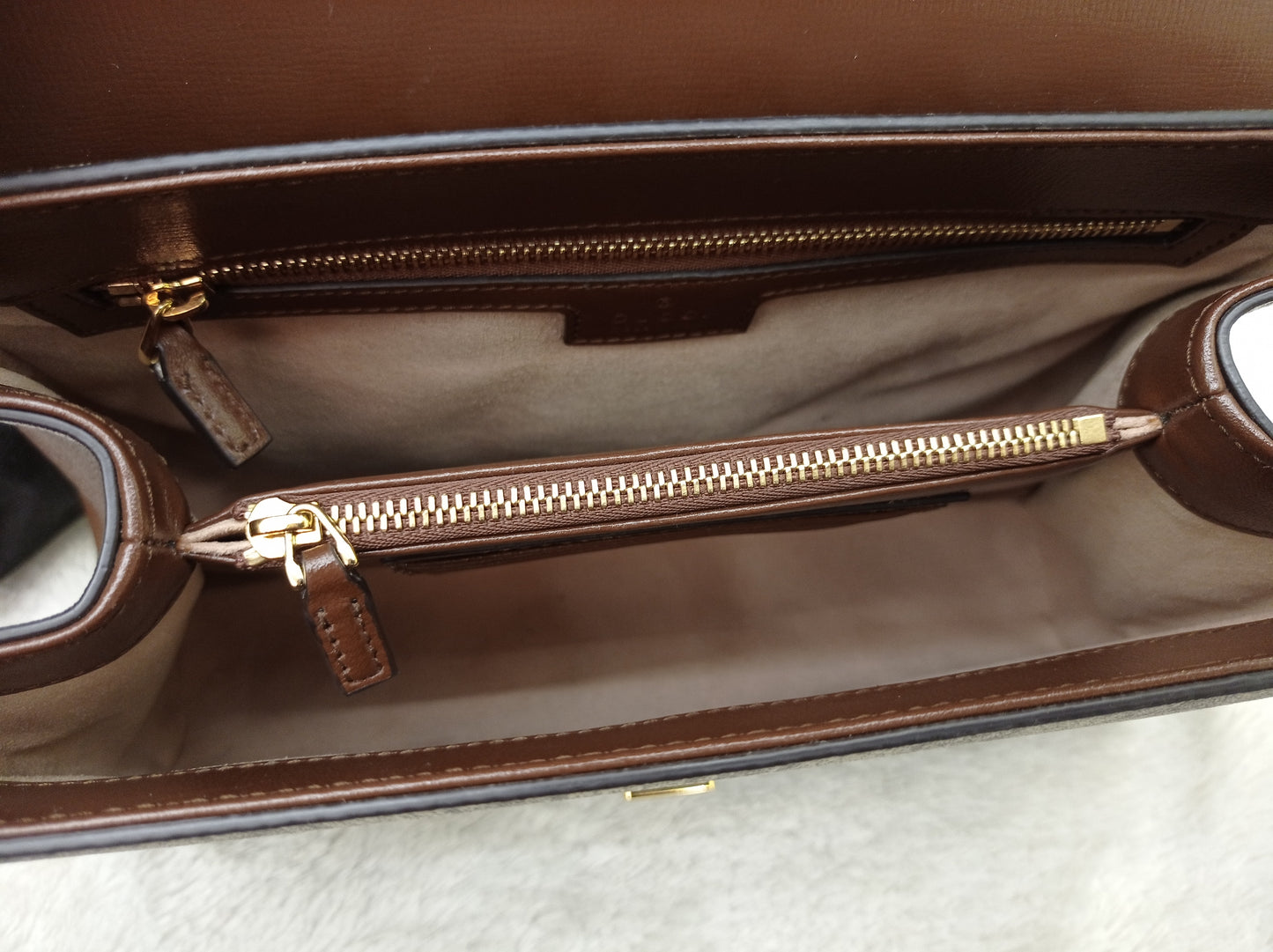 Gucci Top Handle Horsebit Medium Brown GHW