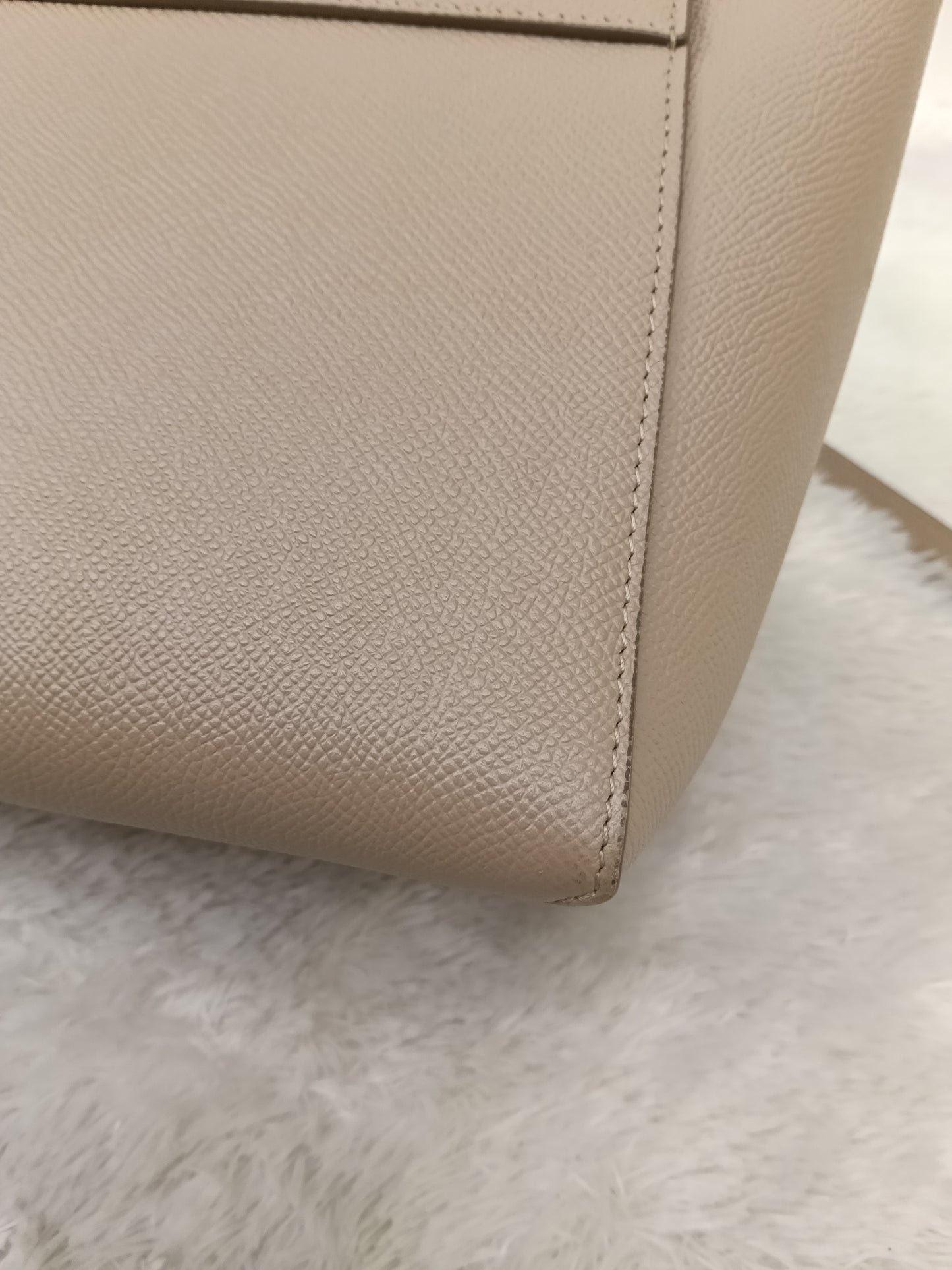Celine Nano Belt Grained Light Taupe GHW 2021
