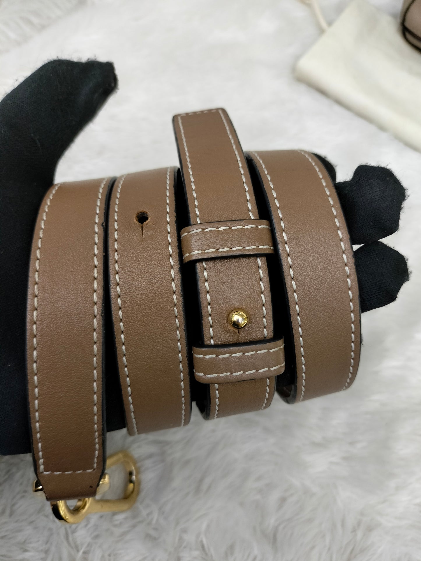 Loewe Puzzle Small Grained Sand Mink GHW 2019