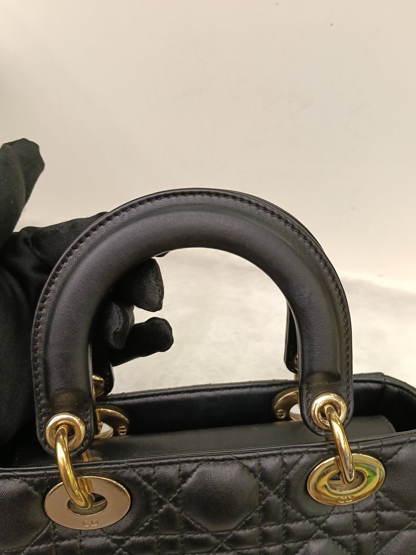 Lady Dior Small Lamb Black GHW 2018